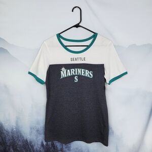 Seattle Mariners Women's Ringer Tee Medium NWT